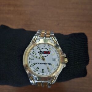 Corvette Gold and Silver Watch